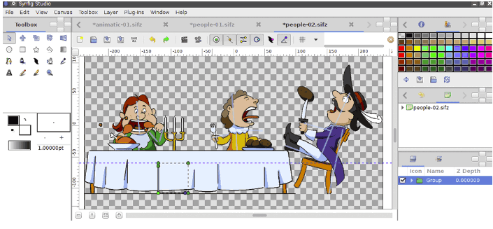 Synfig Studio - aplikasi desain grafis gratis