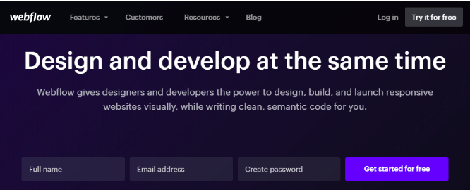 Aplikasi Desain Web Online Terbaik - WebFlow