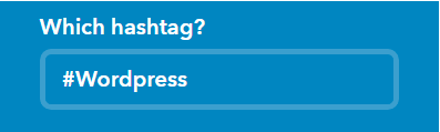 menetapkan hashtag