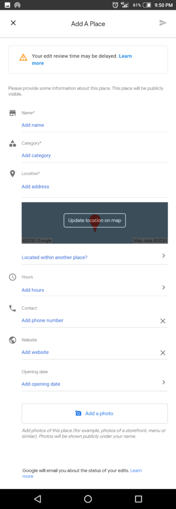 Cara Agar Lokasi Usaha Muncul di Google Maps 3