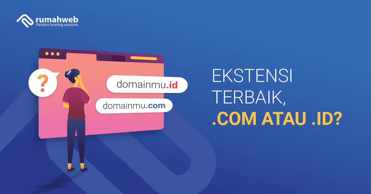 banner blog - Ekstensi Terbaik, .com atau .id