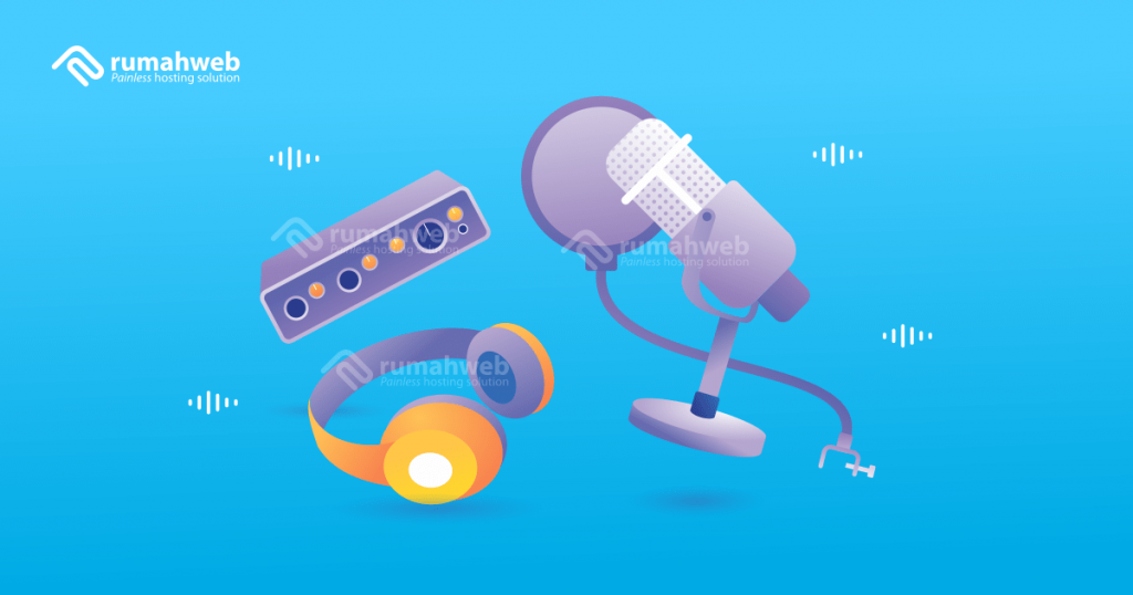 illustrasi - alat yang harus disiapkan untuk membuat podcast