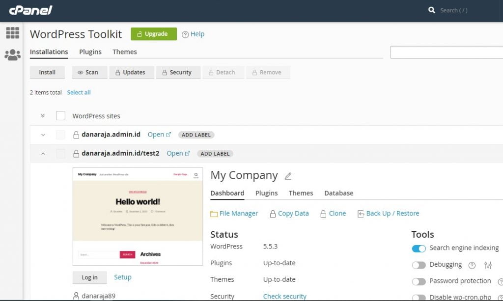 Image 2 cara menggunakan - Apa itu WordPress Toolkit dan Bagaimana Cara Menggunakannya di cPanel