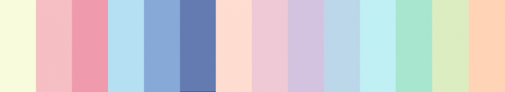 contoh warna pastel untuk website