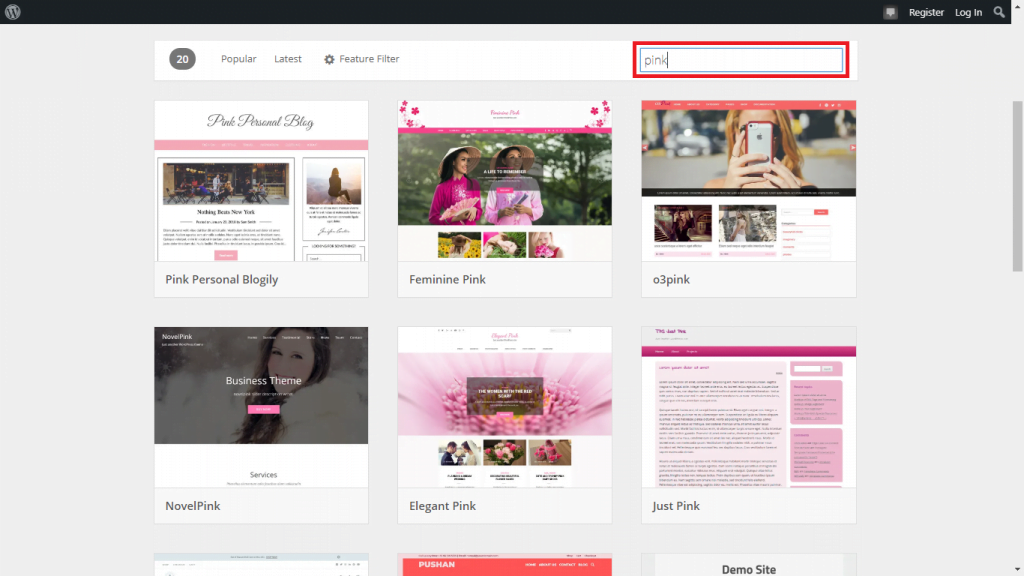 Download WordPress Theme 3 dari WordPress-org