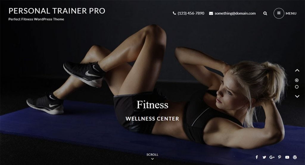 Personal Trainer - - Theme WordPress Gratis