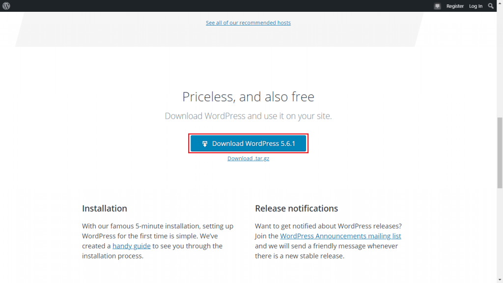 image 3 - Tutorial Cara Download WordPress Terbaru