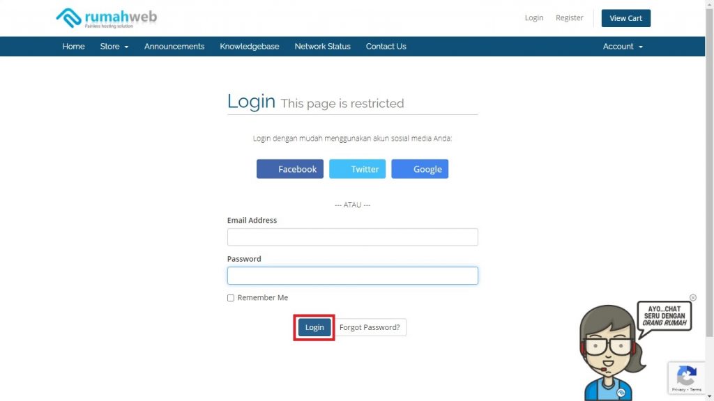 login ke clientzone