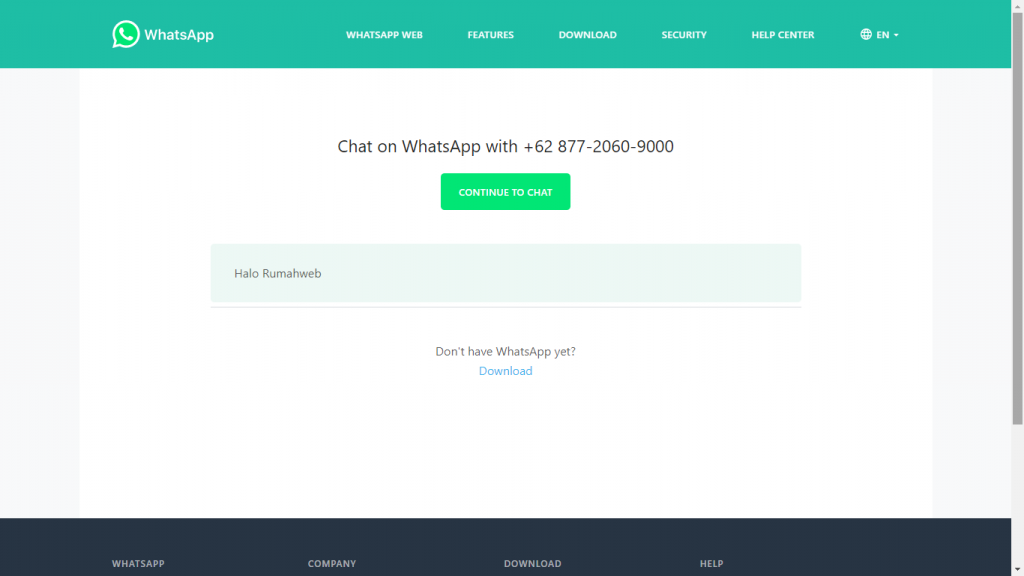 image whatsapp website