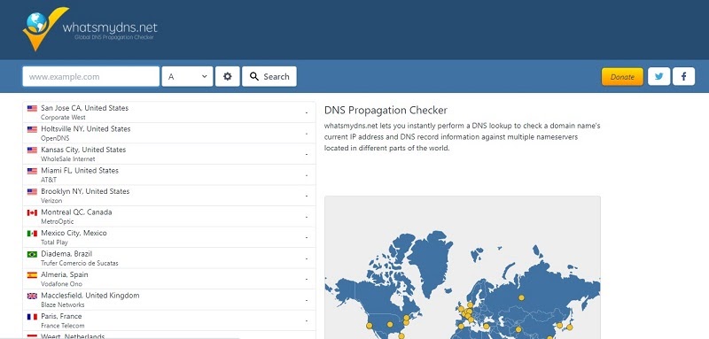 Whatsmydns.net - 5 DNS Checker