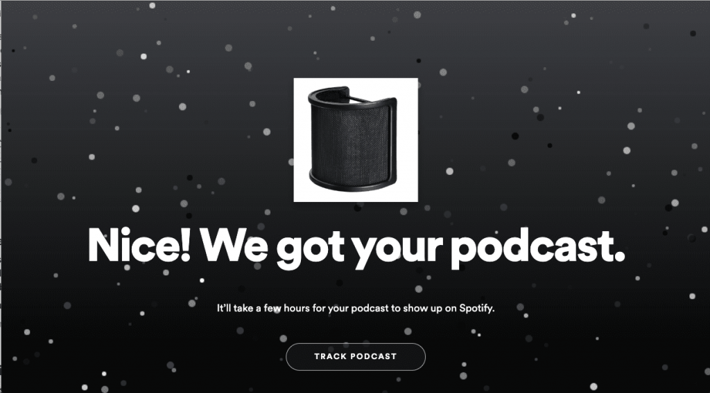 langkah terakhir daftar podcast spofity