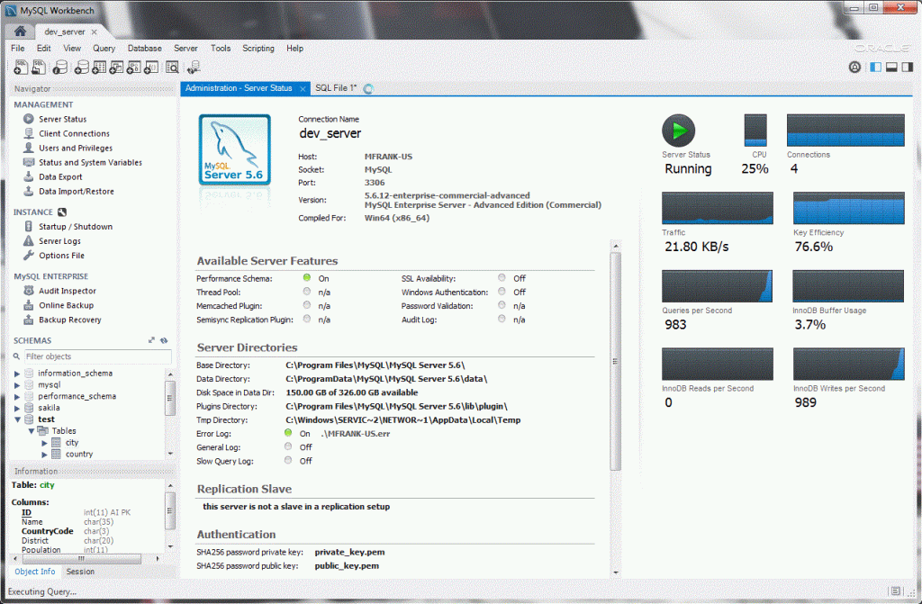 Database Manager Gratis - Workbench
