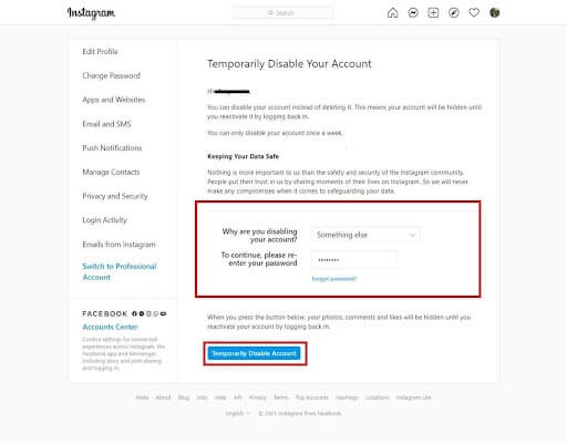 Cara Hapus Akun Instagram Sementara - image 3