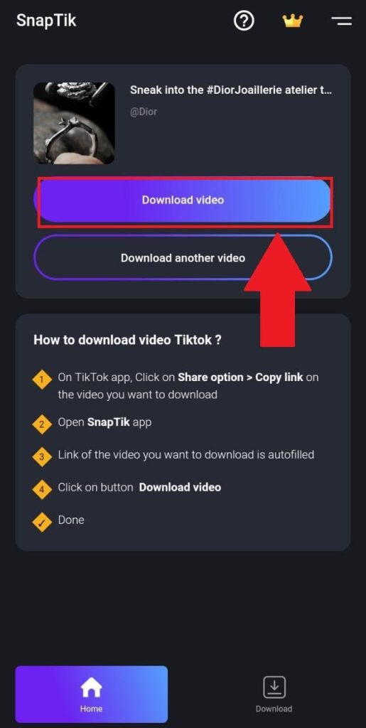 Cara Menggunakan Snaptik TikTok - image 2