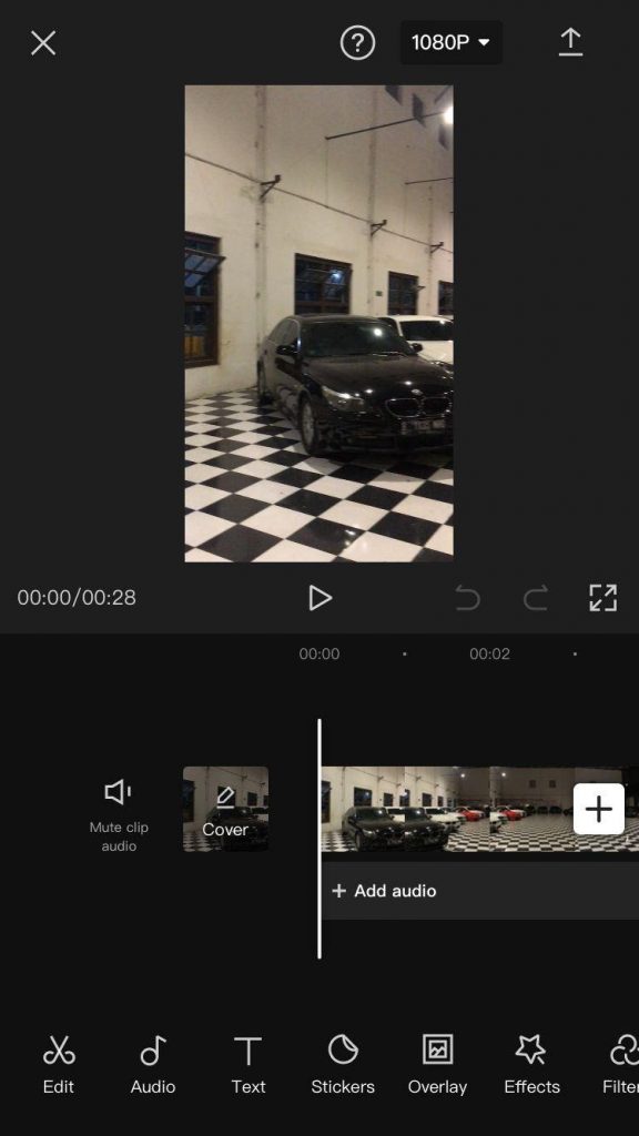 Cara Mengedit Video di CapCut - tampilan halaman editor