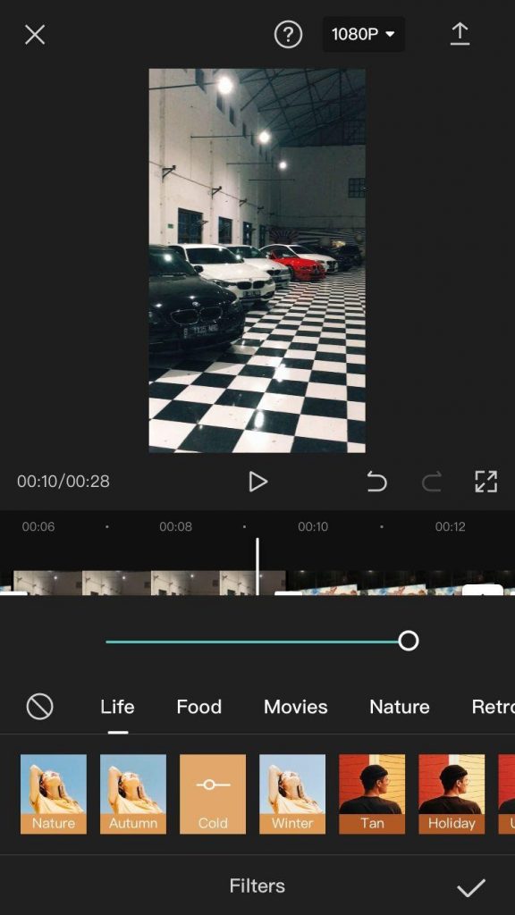 Aplikasi Capcut - Filters