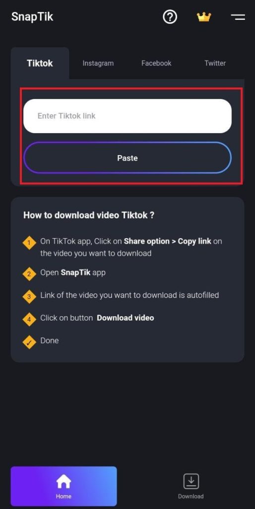 Cara Download TikTok SnapTik di Android - image 2