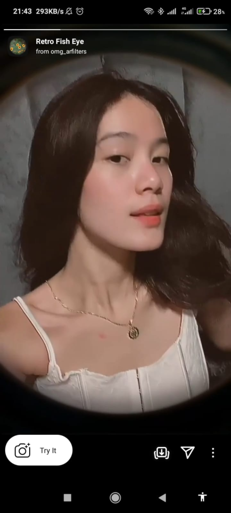 Filter Instagram Terbaru - Retro Fish Eye