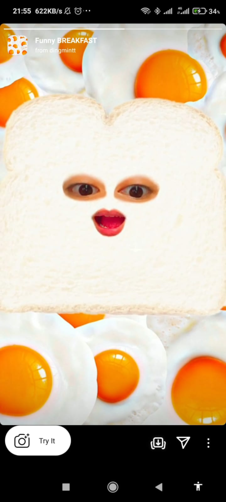 Filter Instagram Terbaru - Funny BREAKFAST