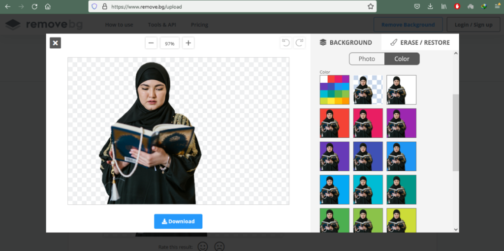 upload image