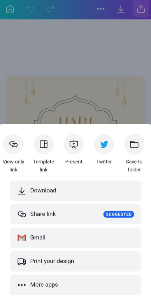 edit foto lebaran dengan canva