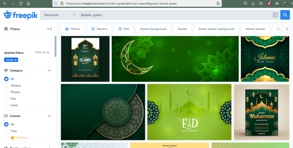 download background hijau islami di freepik