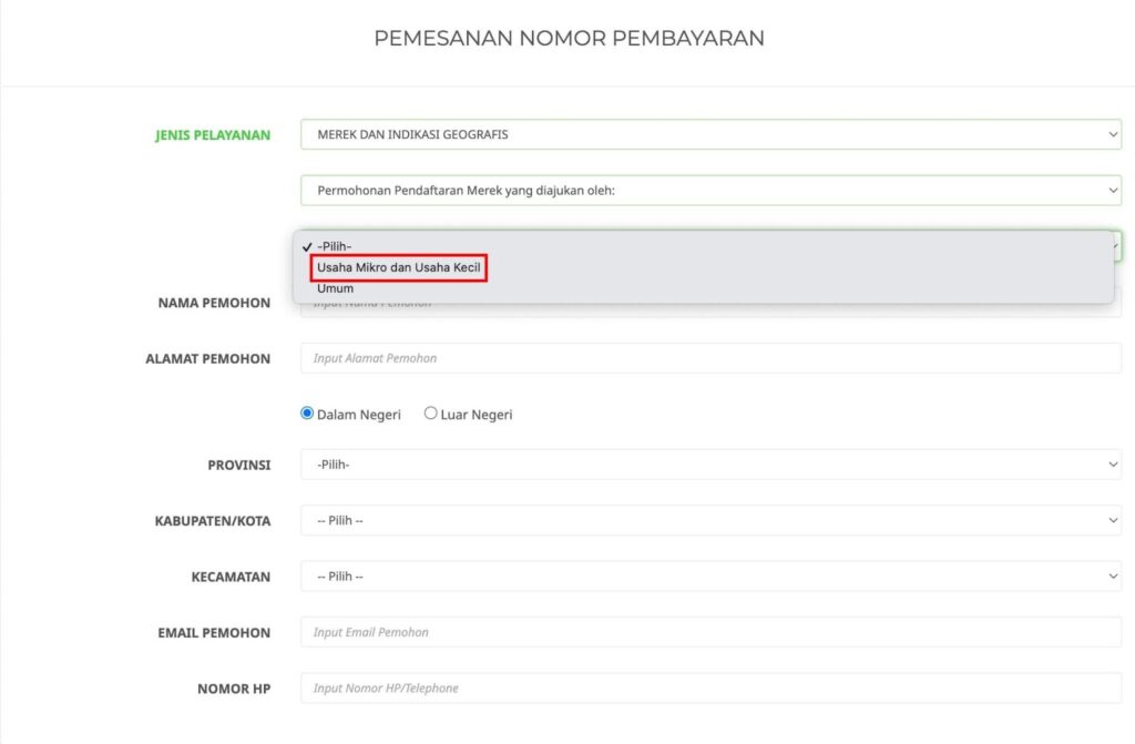 Halaman pembayaran