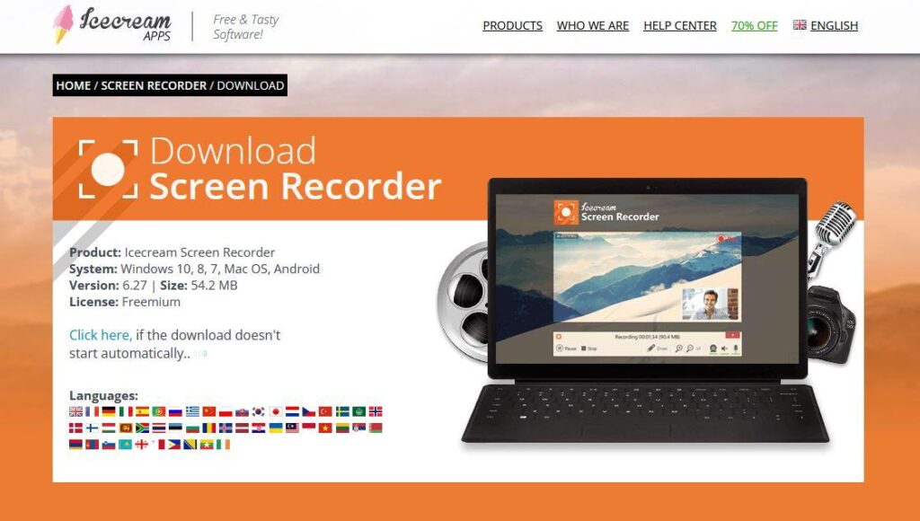 Cara Merekam Layar Laptop dengan Icecream Screen Recorder
