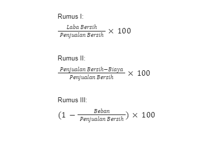 rumus menghitung margin laba keseluruhan