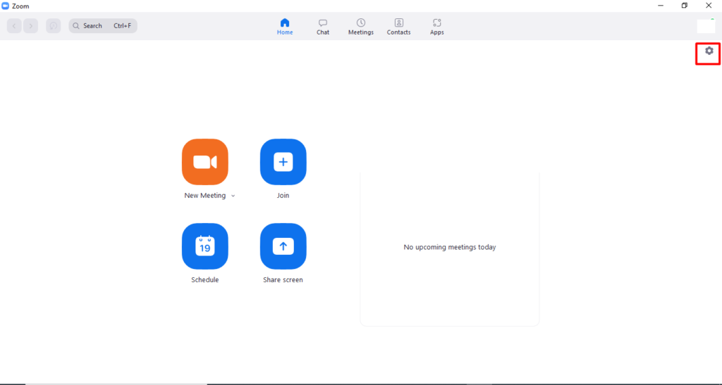 Menu setting di Zoom