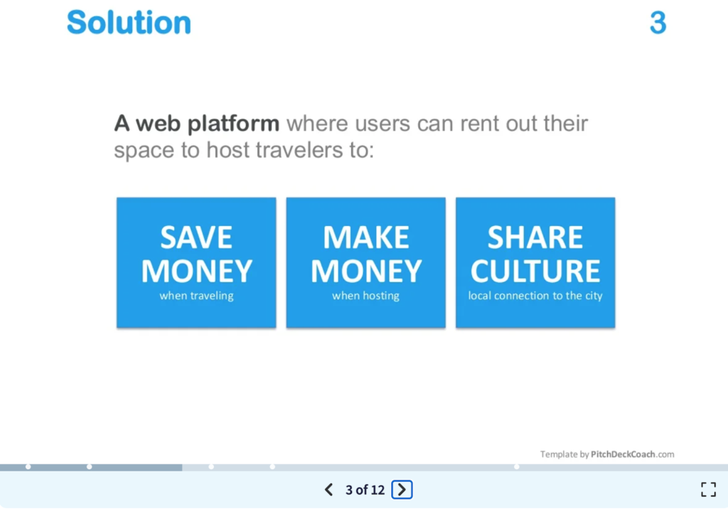 Contoh Pitch Deck - AirBNB