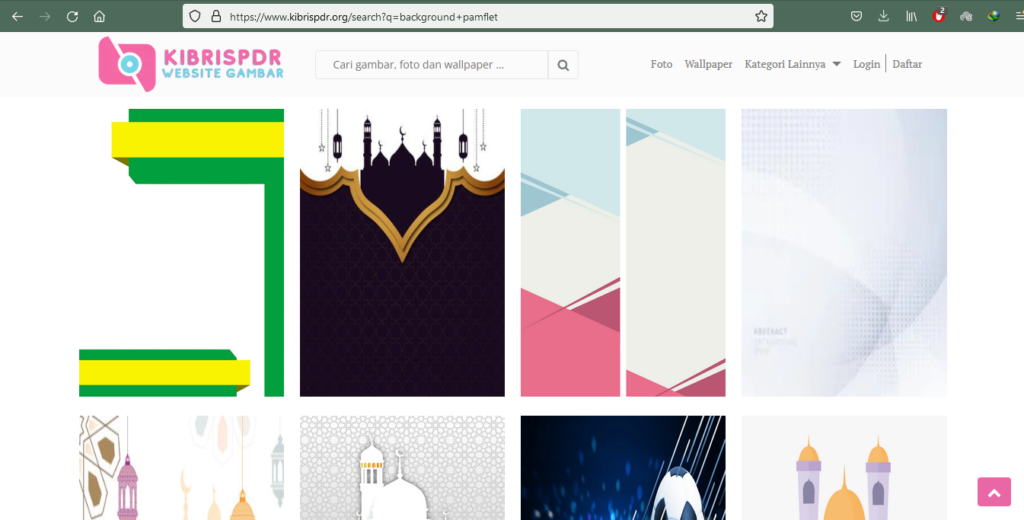 Download Background Pamflet melalui Kibrispdr