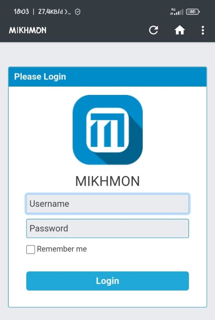 login mikhmon
