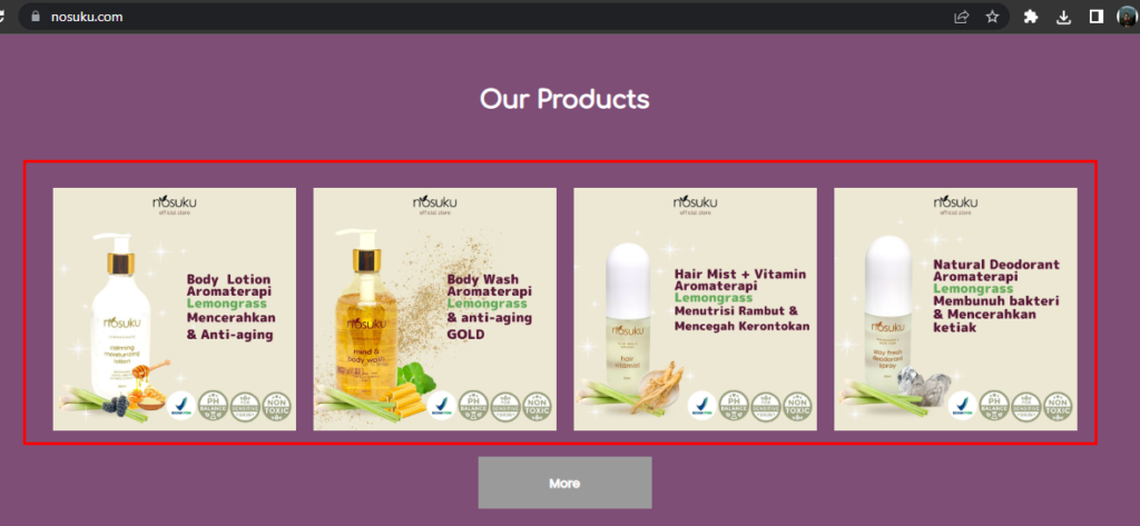 contoh konten gambar produk untuk jasa pembuatan website