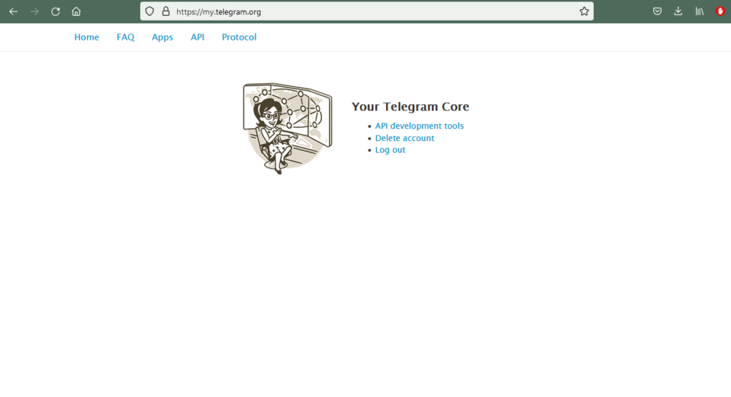 cara hapus akun telegram di browser