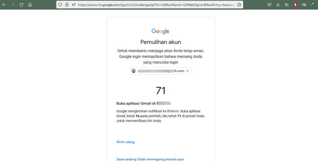 cara pemulihan akun google