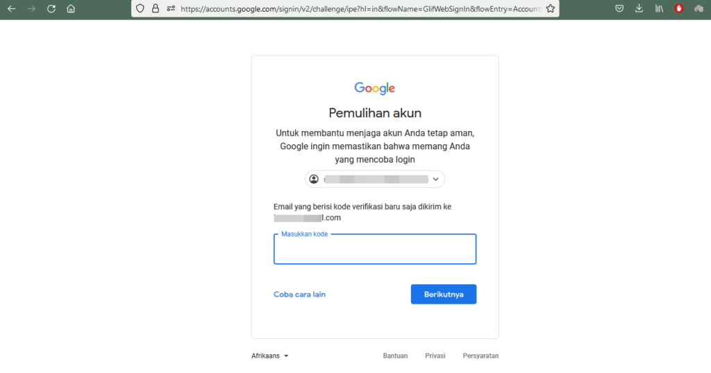 pemulihan akun