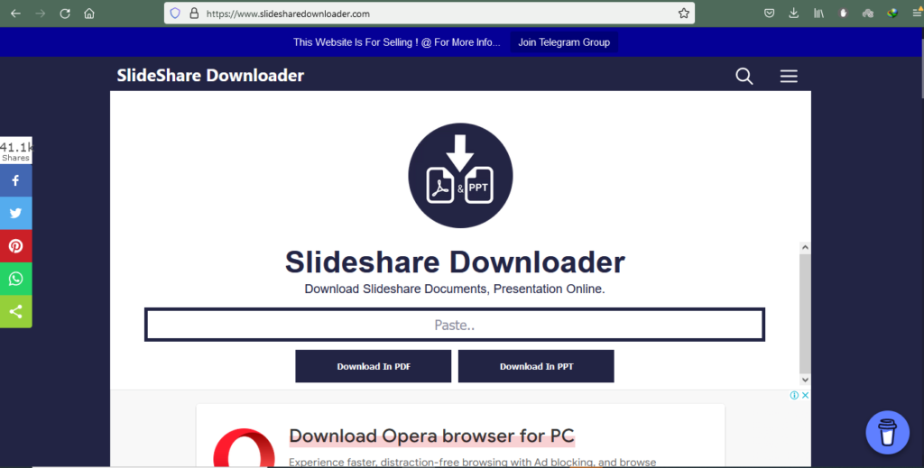 Slideshare Downloader