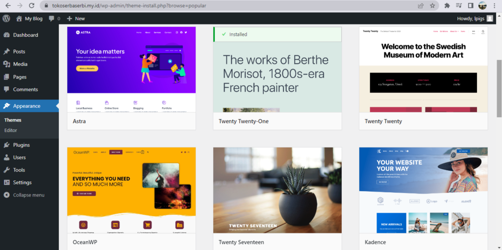 apa itu microsite pada WordPress