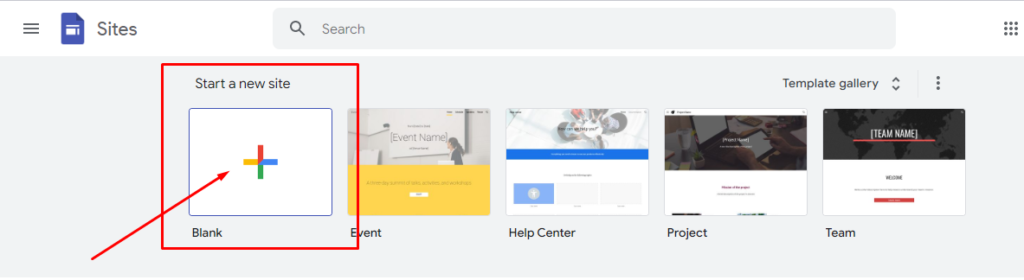 membuat google sites baru