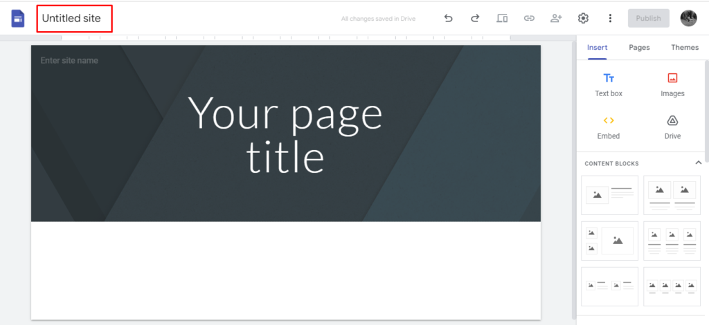 editor google sites