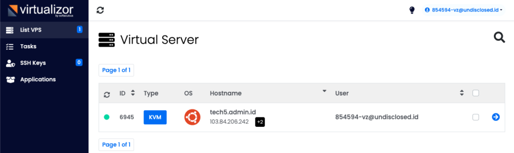 Halaman virtualizor