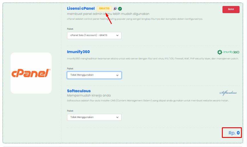 control panel gratis