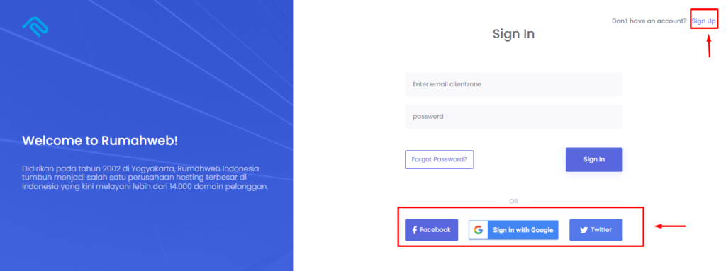 Login clientzone