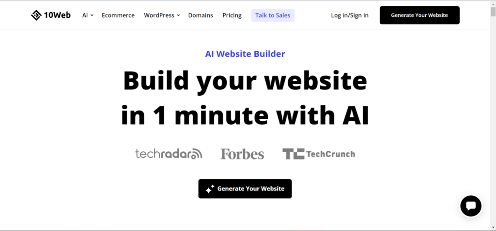 10web AI - AI website builder