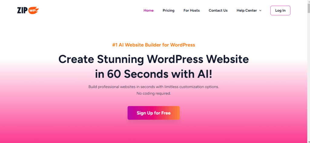ZipWP AI - AI website builder