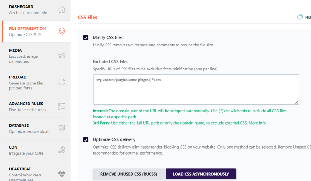 cara optimasi Minify melalui plugin WP Rocket