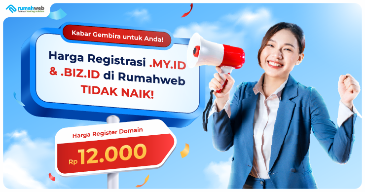 Pengumuman harga registrasi .MY.ID dan .BIZ.ID tidak naik