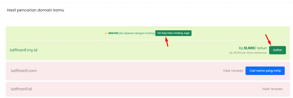 Cara Membeli Domain .MY.ID di Rumahweb