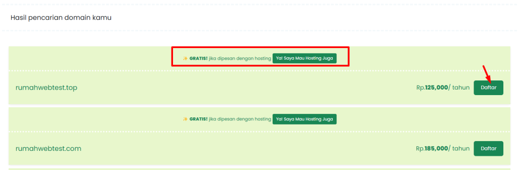 Cara Membeli Domain .TOP di Rumahweb